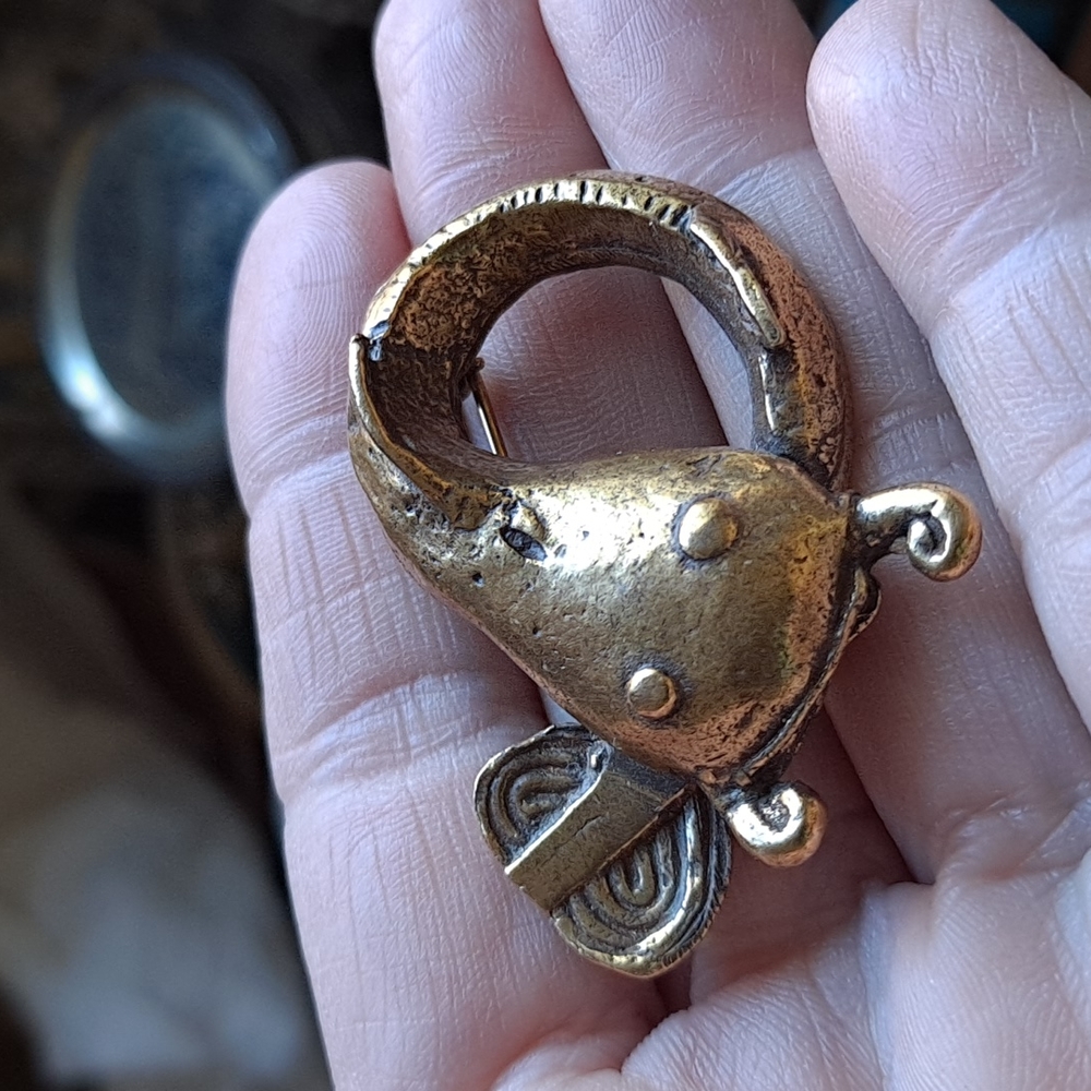 Vintage Alva Studios Catfish Brooch/Pin